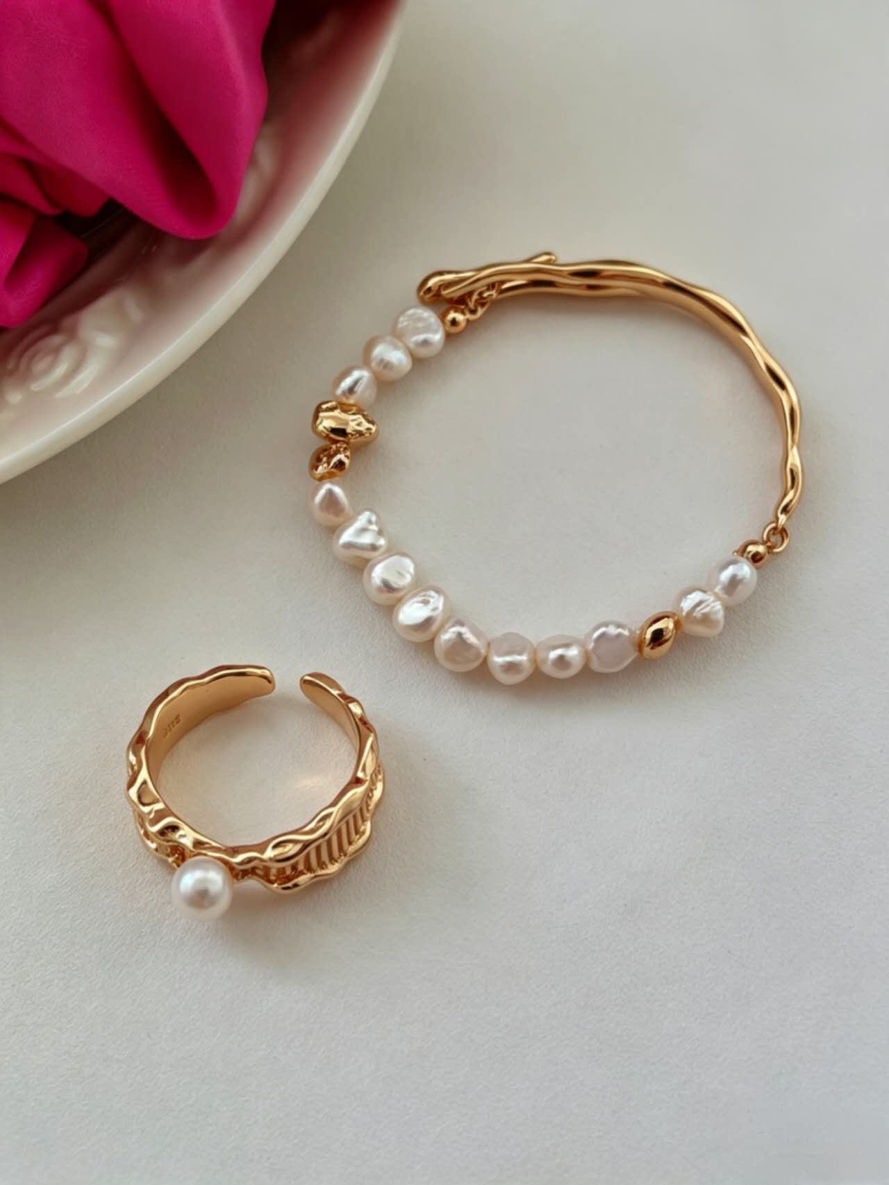Freeform Pearl Set