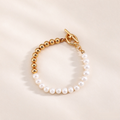 Pearl Bead Toggle Bracelet
