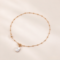 Bound-Free Pearl Toggle Necklace