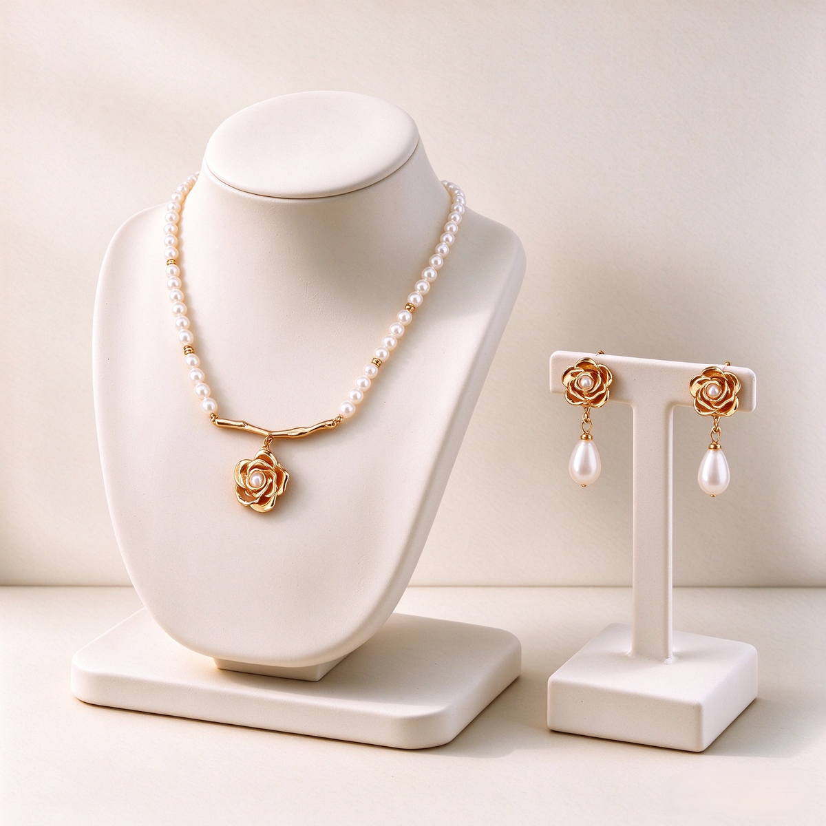 Rose Dew Pearl Set