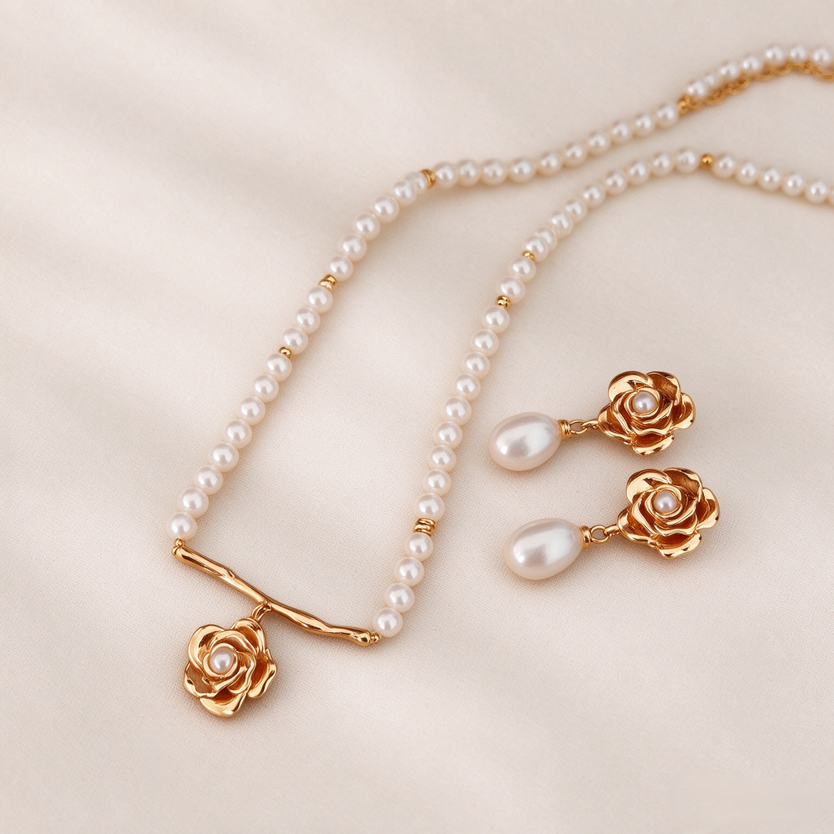 Rose Dew Pearl Set