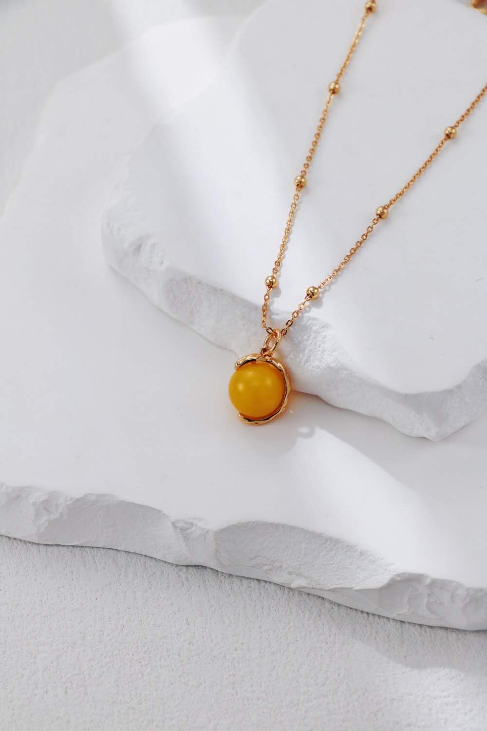 Sunlit Amber Jewelry Set