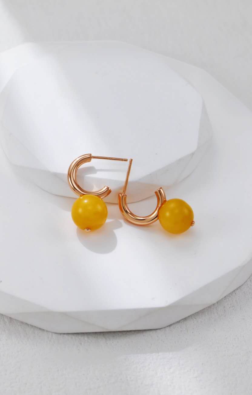 Sunlit Amber Jewelry Set