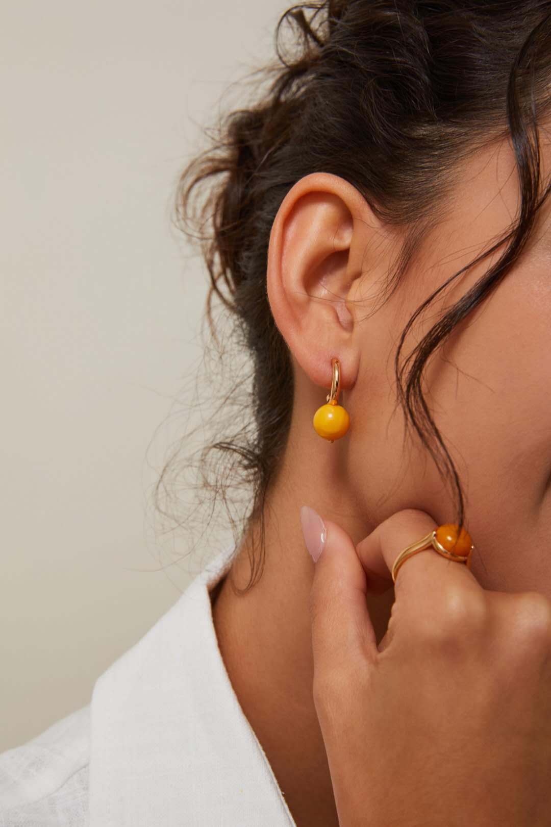 Sunlit Amber Jewelry Set